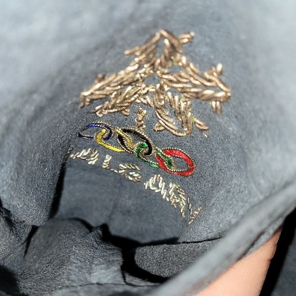 Vintage olympics blue suede skirt suit - Picture 7 of 7